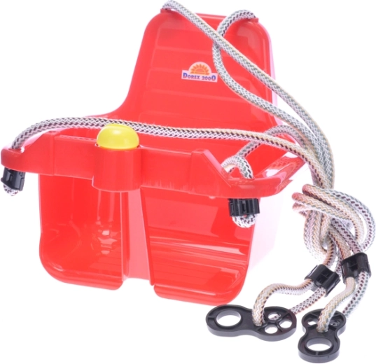 Dětská houpačka s klaksonem – červená