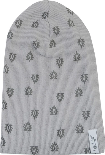 Lodger bavlněná žebrovaná čepička beanie print rib sharkskin 0–6 měsíců - 1 kus