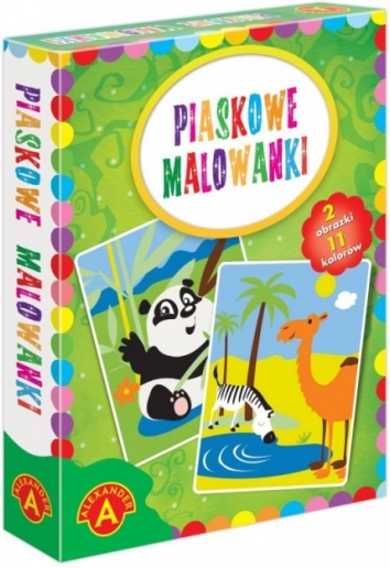 Pískové malování Panda a velbloud – kreativní sada pro děti