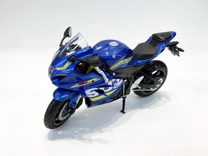 Model motocyklu MSZ Suzuki GSX-R1000 1:12 modrý - 1 kus