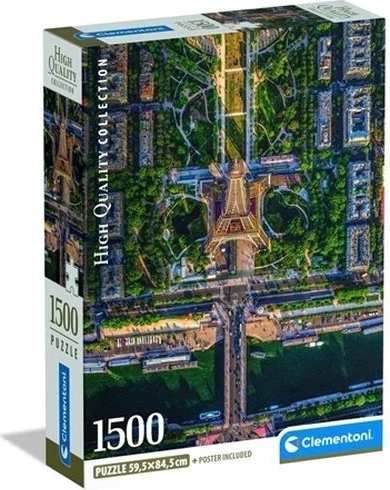 Clementoni puzzle Flying Over Paris 1500 dílků