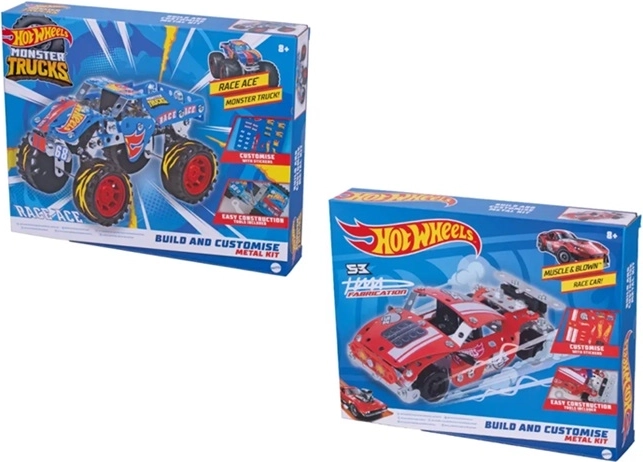 Hot Wheels Metal Tech stavebnice Monster Trucks