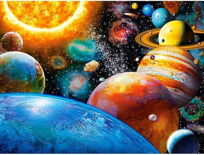 Sada na diamantové malování Sluneční soustava