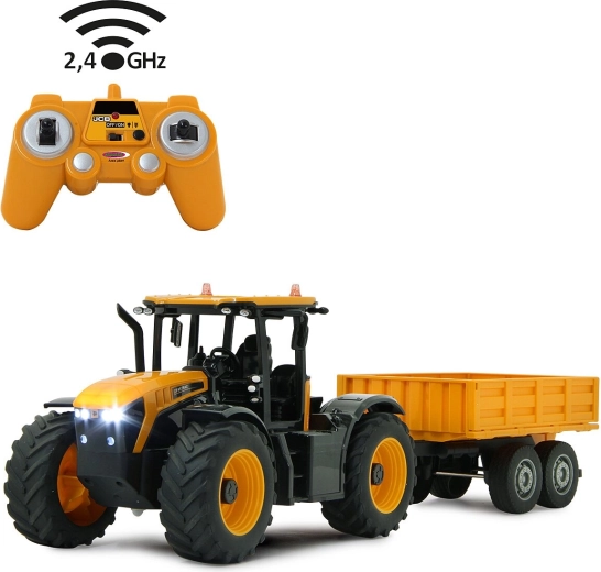 RC traktor JAMARA JCB Fastrac se sklápěcím přívěsem