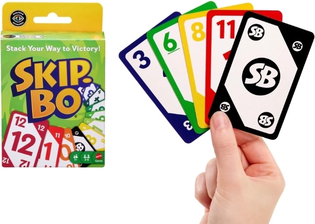 Mattel Skip-Bo karetní společenská hra