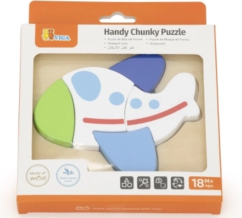 Dřevěné puzzle – letadlo pro nejmenší