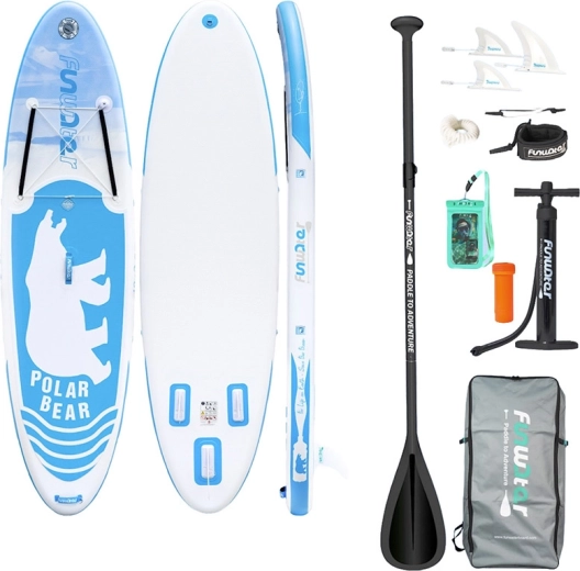 FunWater nafukovací paddleboard POLAR BEAR 10'6 set