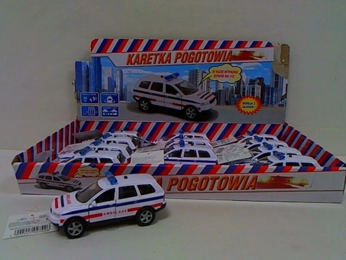 Ambulance 11 cm se světlem a zvukem (polské hlášky)