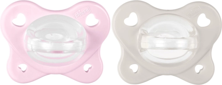 Chicco dudlíky PhysioForma Dual Soft růžové 2–6 m (2 ks)