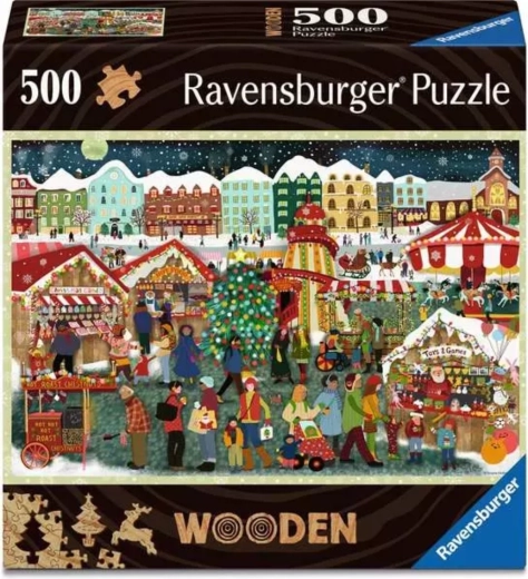 Ravensburger dřevěné puzzle Kouzlo Vánoc 500 dílků