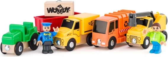 Dřevěná vozidla s řidiči