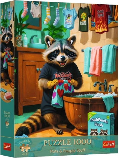 Puzzle 1000 Premium Plus – Prací den mývala