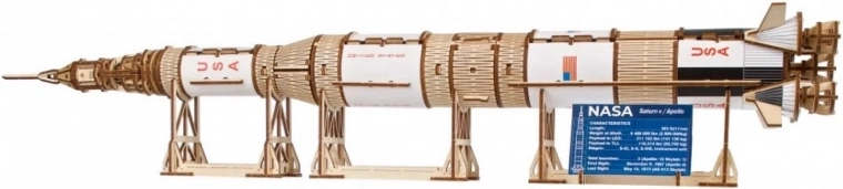 Ugears dřevěný model rakety NASA Saturn V 1:170