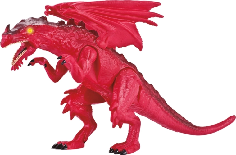 Dinosaurus červený drak se světlem a zvukem 24 cm