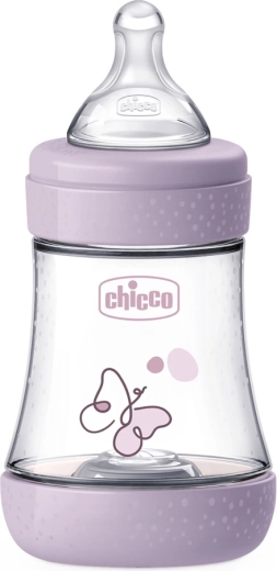 Chicco antikoliková kojenecká láhev Perfect5 150 ml dívka, pomalý průtok 0m+