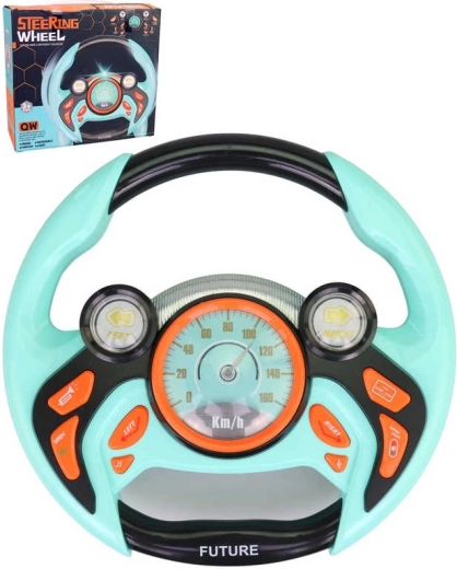 Zábavný dětský volant se světlem a zvukem 22 cm - 1 kus
