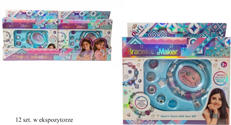 DIY sada na výrobu náramků s korálky a přívěsky