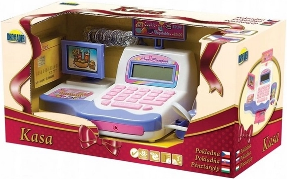 Dětská pokladna na baterie v krabici