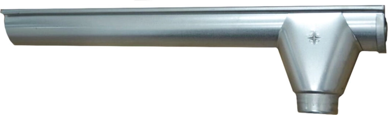 Koncový žlab pravý P+V 250 mm, pozinkovaná ocel