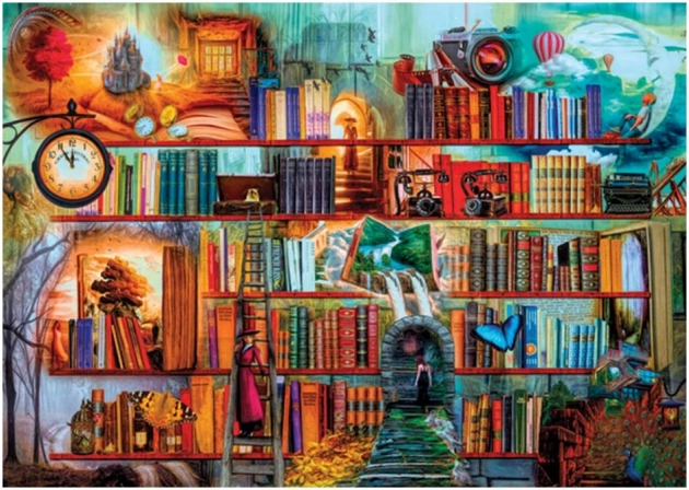 Puzzle Tajemná knihovna 3000 dílků ANATOLIAN