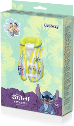 Dětská nafukovací plovací vesta STITCH 51 × 46 cm