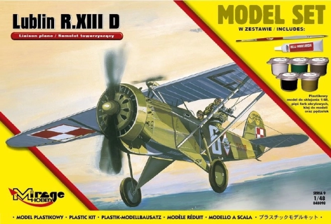 Stavebnice plastikového modelu LUBLIN R.XIII D 1:48, polský doprovodný letoun