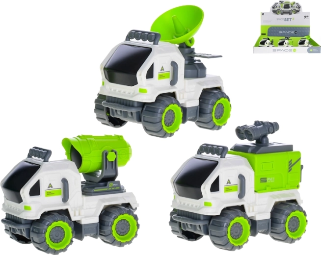 Vesmírná vozidla na setrvačník 11 cm pro děti