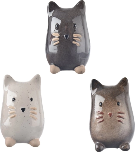 Porcelánová dekorace Kočka 13 cm (3 varianty)