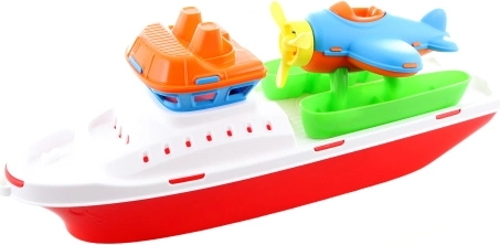 Plastová loď s letadlem 40 cm