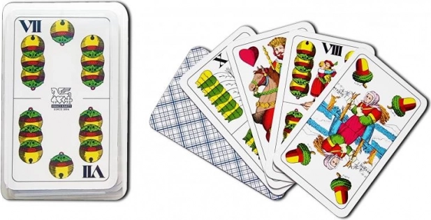 Mariášové karty dvouhlavé – káro