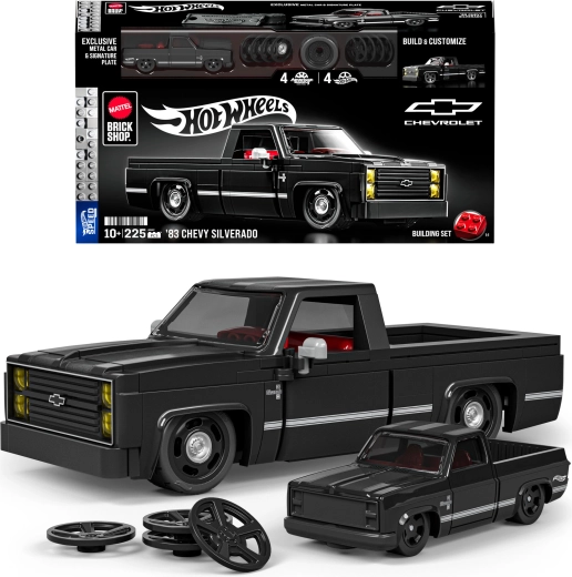 Mattel Brick Shop Hot Wheels Speed Series ’83 Chevy Silverado – stavebnice 225 dílků