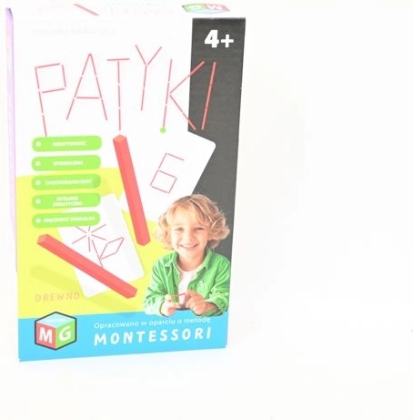 Montessori edukativní skládačka dřevěné tyčinky
