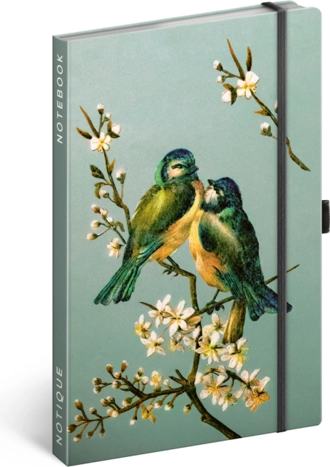 Notique tečkovaný notes Ptáci Kateřiny Winterové 13 × 21 cm