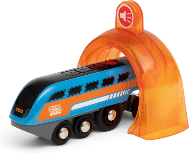 BRIO Smart Tech Sound nahrávací lokomotiva se zvukovým tunelem