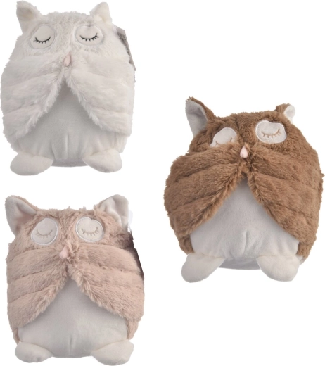 Plyšová dveřní zarážka sova 20 cm, mix variant