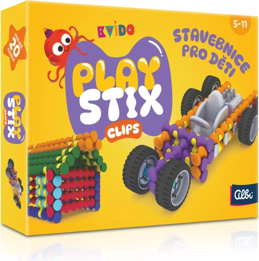 Kvído Playstix stavebnice s klipy 100 dílků