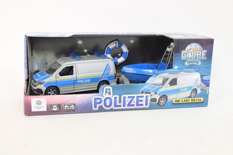 Policejní Volkswagen T6.1 s hlídkovým člunem
