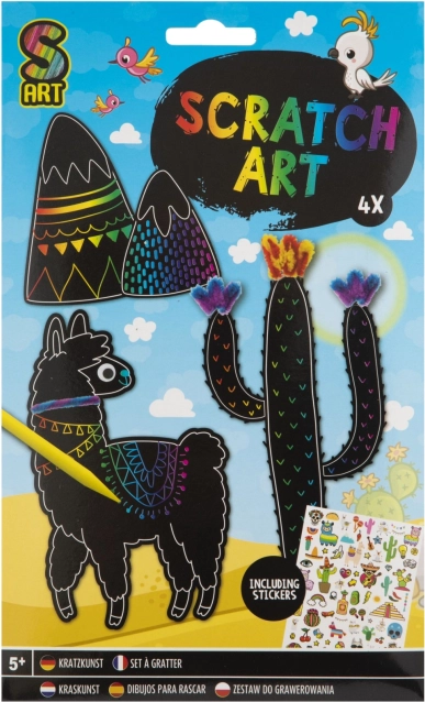 Kreativní set vytvoř si vlastní vyškrabovací zvířátka – Zvířátka