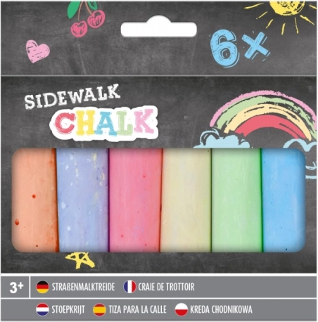 Křídy na chodník 6 ks