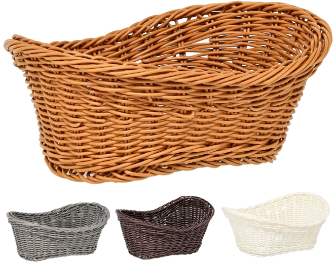 Oválný plastový košík 25 × 16 × 8/11 cm