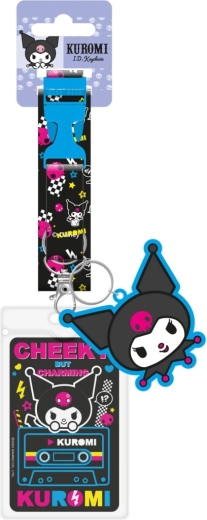 Kuromi šňůrka na krk s přívěskem a držákem karty