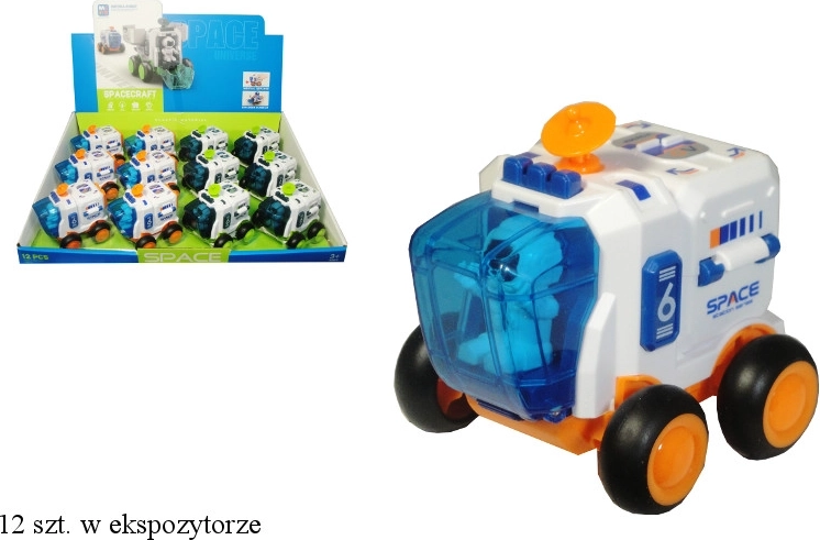 Auto vesmírné vozidlo s astronautem