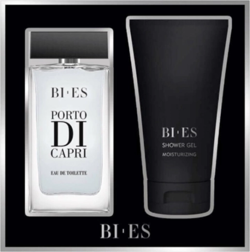 Bi-Es Porto di Capri dárková sada pro muže – parfémovaná voda 90 ml + sprchový gel 150 ml