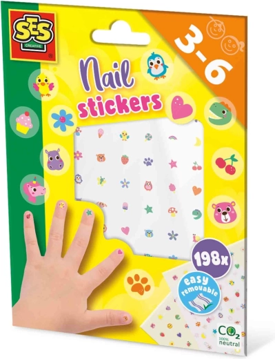 SES Creative nálepky na nehty 198 ks