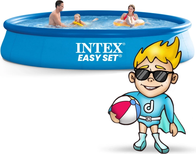 Zahradní rozkládací bazén 457 × 84 cm 15v1 INTEX s pumpou a dárkem