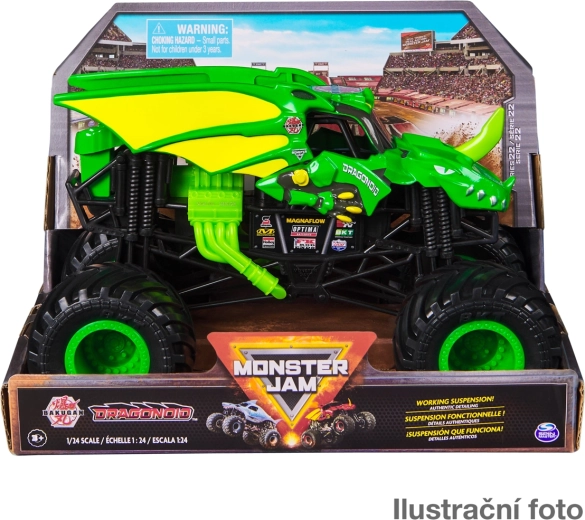 Monster Jam kovový model monster trucku 1:24 – Grave Digger (asort)