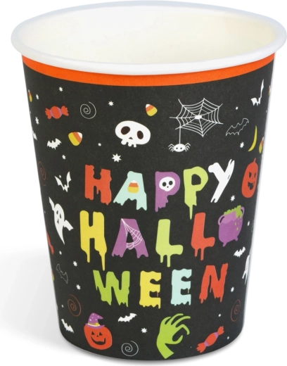 Papírové kelímky Happy Halloween 250 ml, 8 kusů