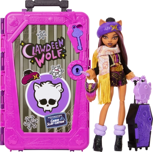 Monster High panenka Clawdeen Wolf strašidelné prázdniny s překvapeními