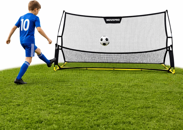 MovEpro oboustranný fotbalový rebounder 223 × 118 cm