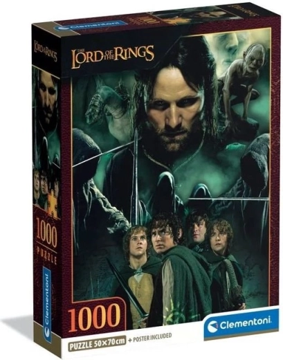 Puzzle CLEMENTONI Pán prstenů: Společenstvo prstenu 1000 dílků